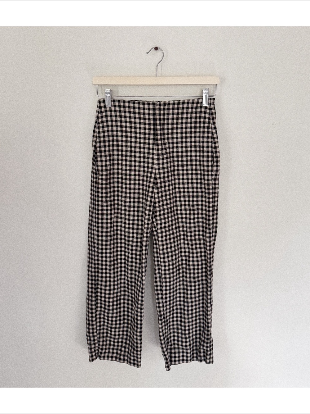 gap linen-blend relaxed straight ankle pants